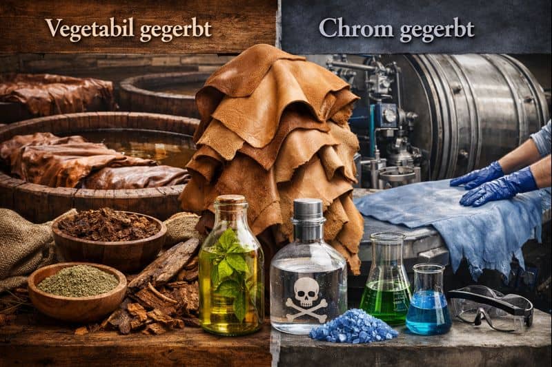 Vegetabil vs pflanzliche Gerbung