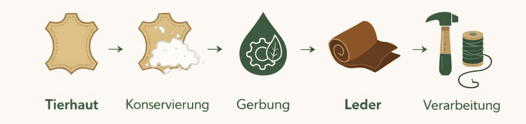 Leder Wertschöpfungskette