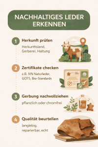 Nachhaltiges Leder erkennen