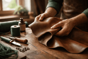 Chromgegerbtes Leder