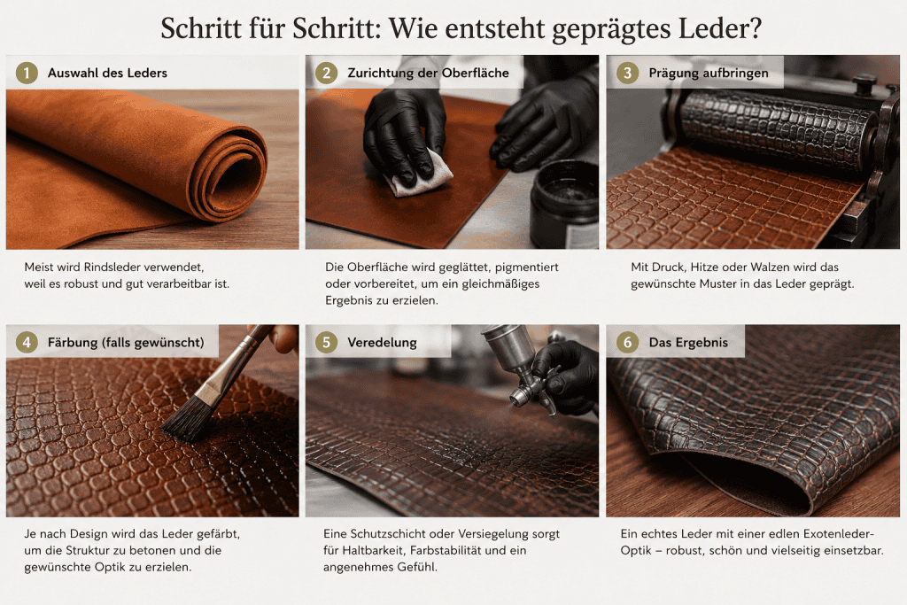 Geprägtes Leder Anleitung