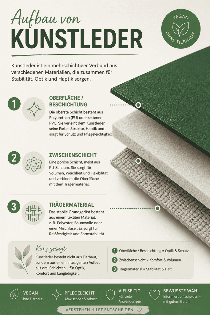 Kunstleder Aufbau